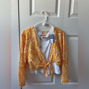 Tropical Cardigan / Beach Cover-Up